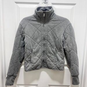 Lululemon Women’s Forever Warm Grey Quilted Reversible Jacket Zip Up Coat size 2